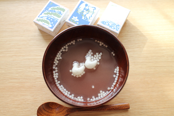 雪月花の葛湯